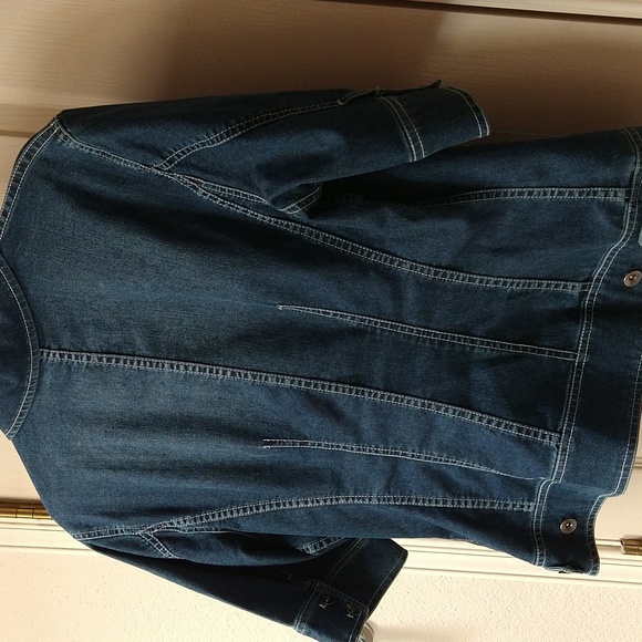 Coldwater Creek-Womens Petite (P14) Blue Jean Type Jacket - Picture 5 of 9
